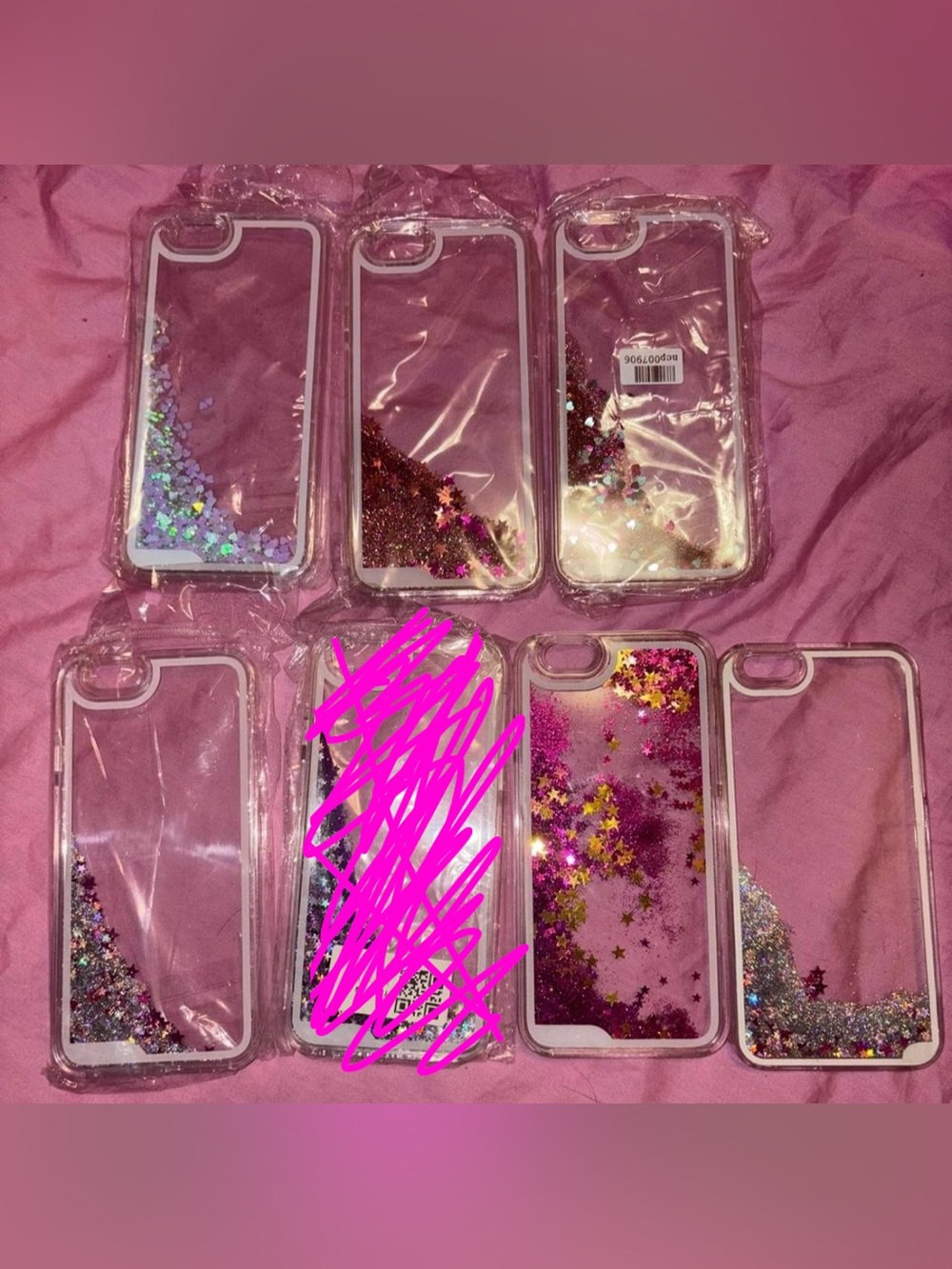 iPhone 6 water glitter iPhone case bundle